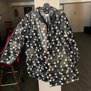 Unisex Disney Store Mickey Mouse black PVC raincoat size XXL
